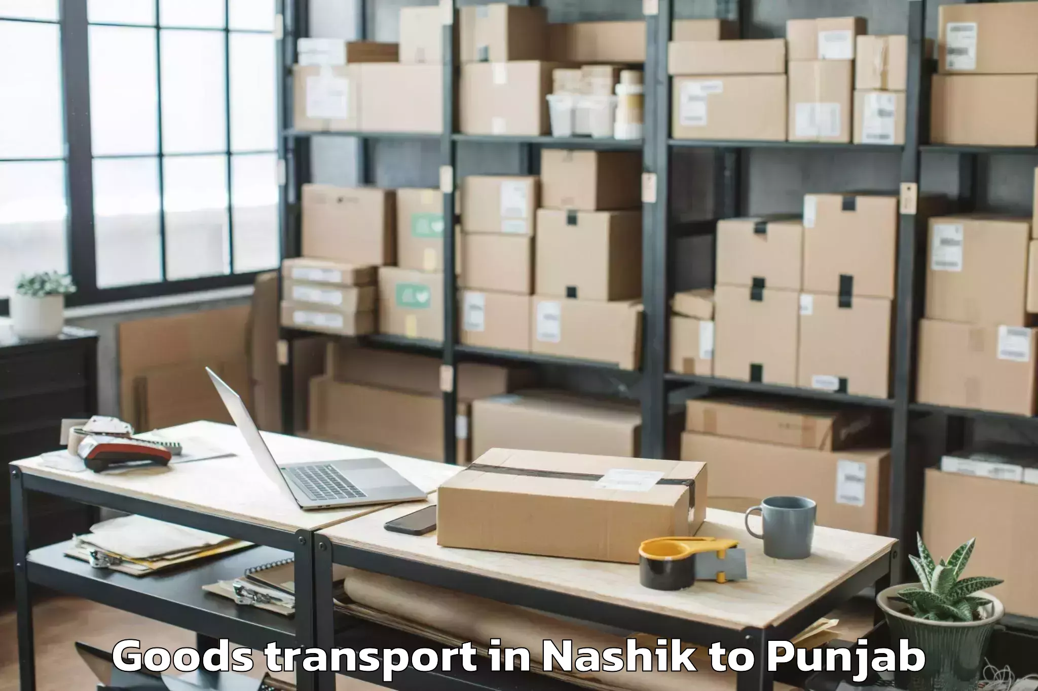 Top Nashik to Dhar Kalan Goods Transport Available